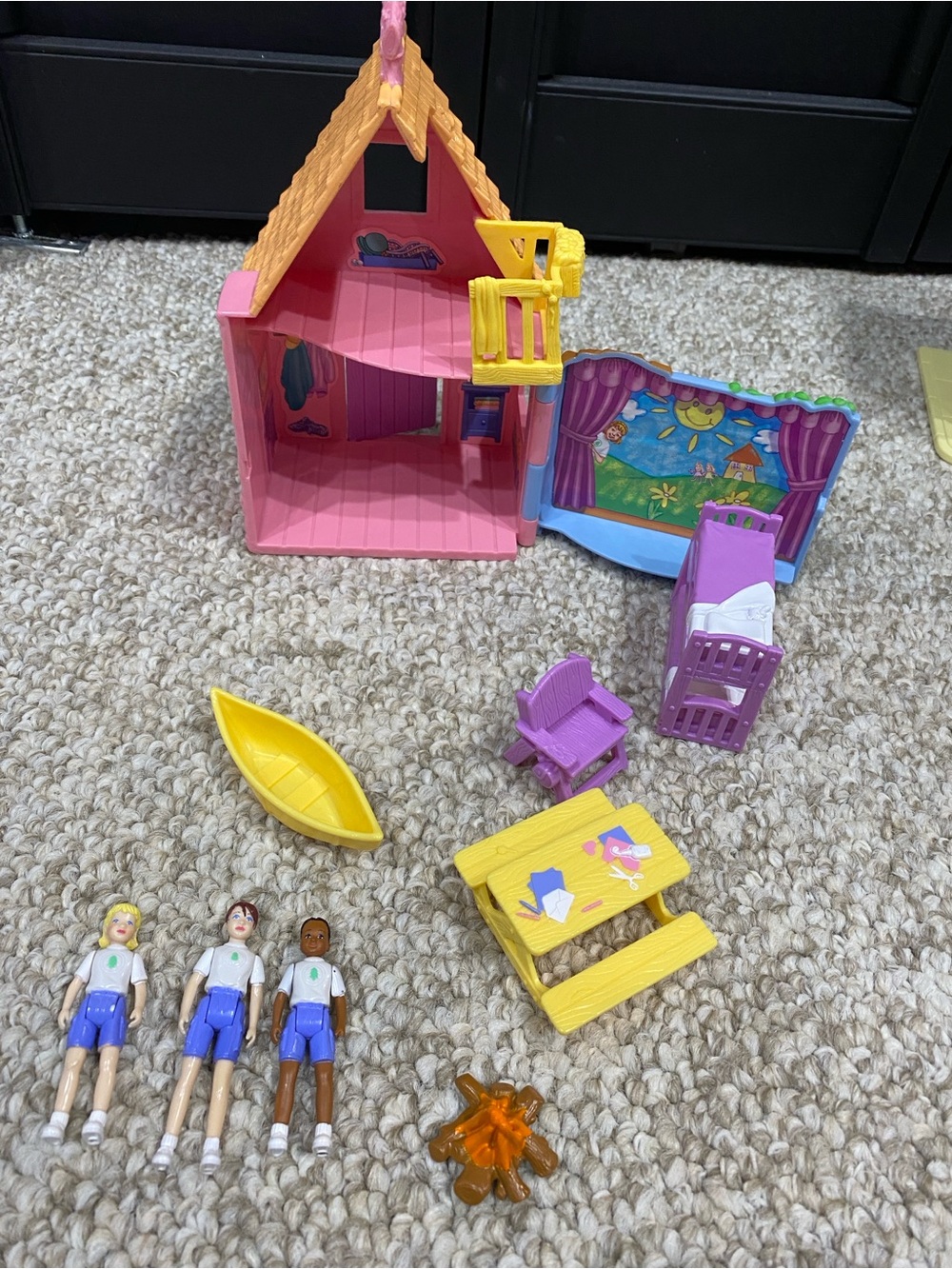 Fisher-Price sweet streets vintage camp playset sleepaway camp